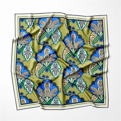 BYZANTINE BLOOM TWILL İPEK EŞARP 