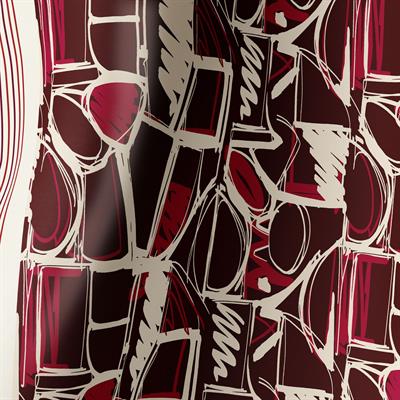 CRIMSON GEOMETRY TWILL İPEK EŞARP 