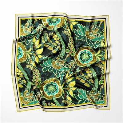 EMERALD TAPESTRY TWILL İPEK EŞARP 