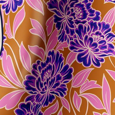 FLAME BLOSSOM TWILL İPEK EŞARP
