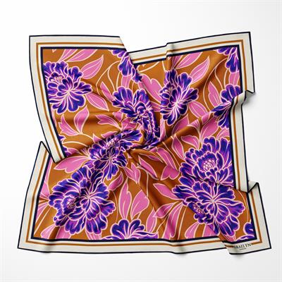 FLAME BLOSSOM TWILL İPEK EŞARP
