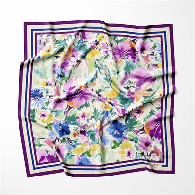 FLORAL RHAPSODY TWILL İPEK EŞARP 