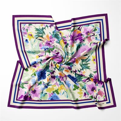 FLORAL RHAPSODY TWILL İPEK EŞARP 