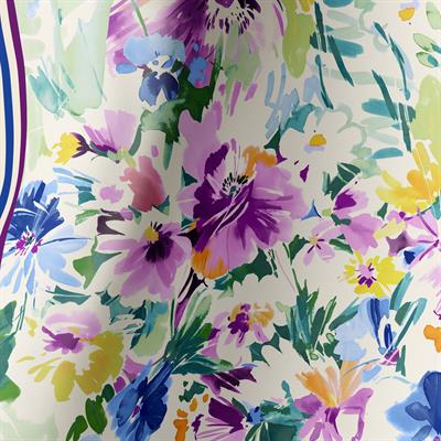FLORAL RHAPSODY TWILL İPEK EŞARP 