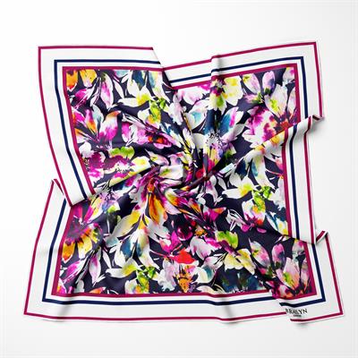 FLORAL SYMPHONY TWILL İPEK EŞARP 