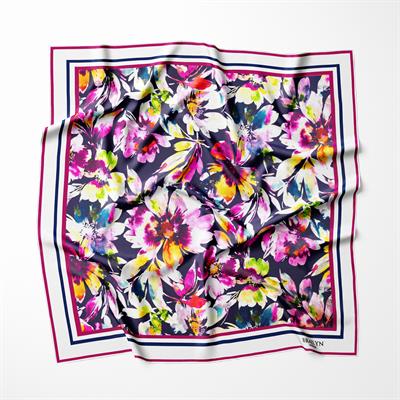 FLORAL SYMPHONY TWILL İPEK EŞARP 
