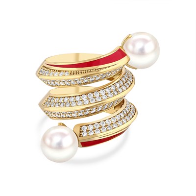 GOLD RUBY GLOW YÜZÜK 