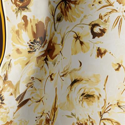 GOLDEN BLOOM TWILL İPEK EŞARP