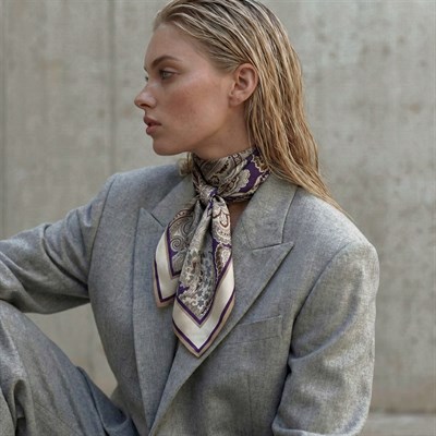 IMPERIAL PAISLEY TWILL İPEK EŞARP 