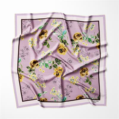 LAVENDER ROSE TWILL İPEK EŞARP 