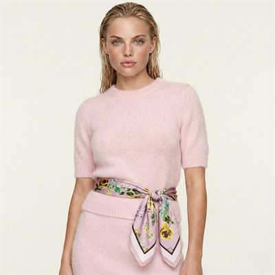 LAVENDER ROSE TWILL İPEK EŞARP 