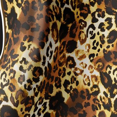 LEOPARD NOIR TWILL İPEK EŞARP 