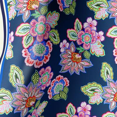 MIDNIGHT BLOOM TWILL İPEK EŞARP