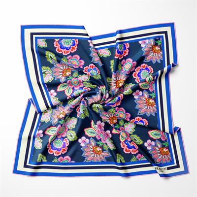 MIDNIGHT BLOOM TWILL İPEK EŞARP