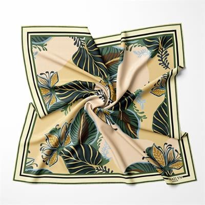SUNKISSED PALMS TWILL İPEK EŞARP 