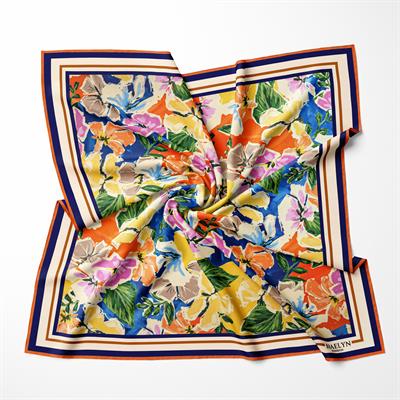 SUNNY BLOOM TWILL İPEK EŞARP 