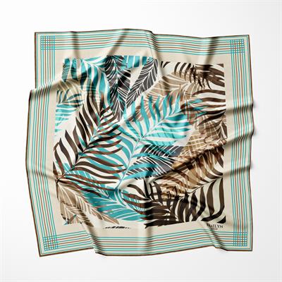 TROPICAL DUSK TWILL İPEK EŞARP 