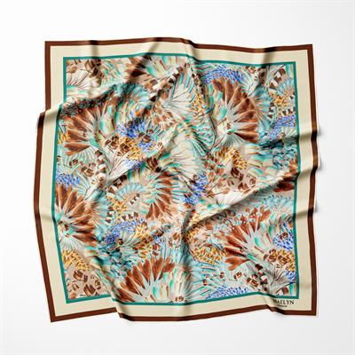 TURQUISE DUNES TWILL İPEK EŞARP 