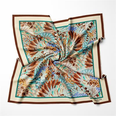 TURQUISE DUNES TWILL İPEK EŞARP 