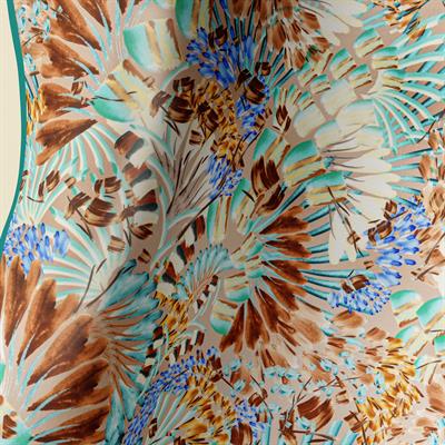 TURQUISE DUNES TWILL İPEK EŞARP 