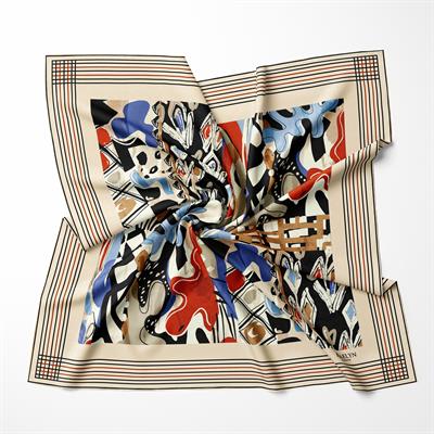 URBAN MOSAIC TWILL İPEK EŞARP