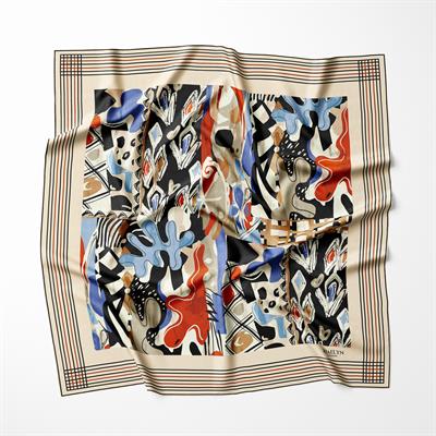 URBAN MOSAIC TWILL İPEK EŞARP
