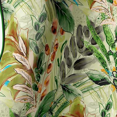 VERDANT OASIS TWILL İPEK EŞARP 