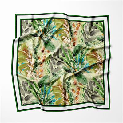VERDANT OASIS TWILL İPEK EŞARP 