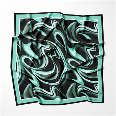 VERDANT WAVE TWILL İPEK EŞARP 