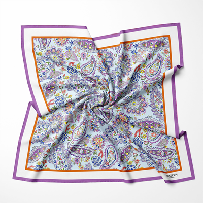 VIOLET CHARM TWILL İPEK EŞARP 
