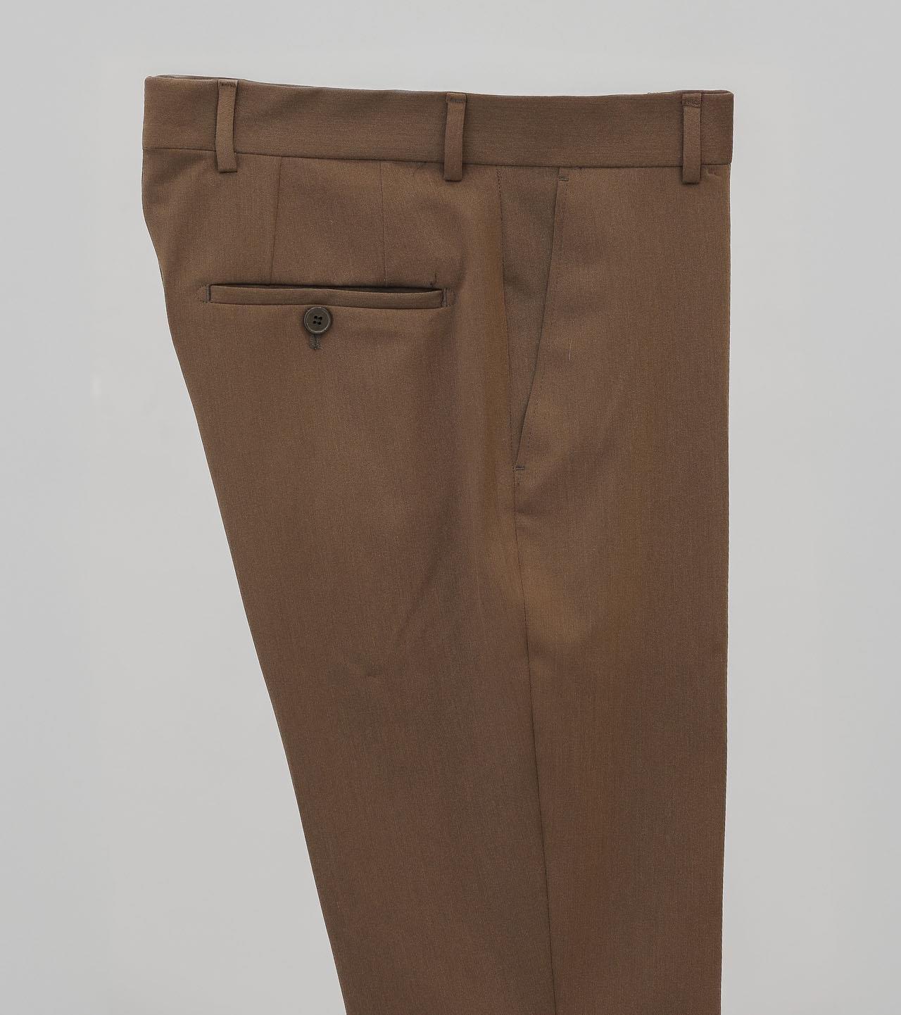 Slim Fit Yandan Cepli Pilesiz Tarçın Renk Pantolon