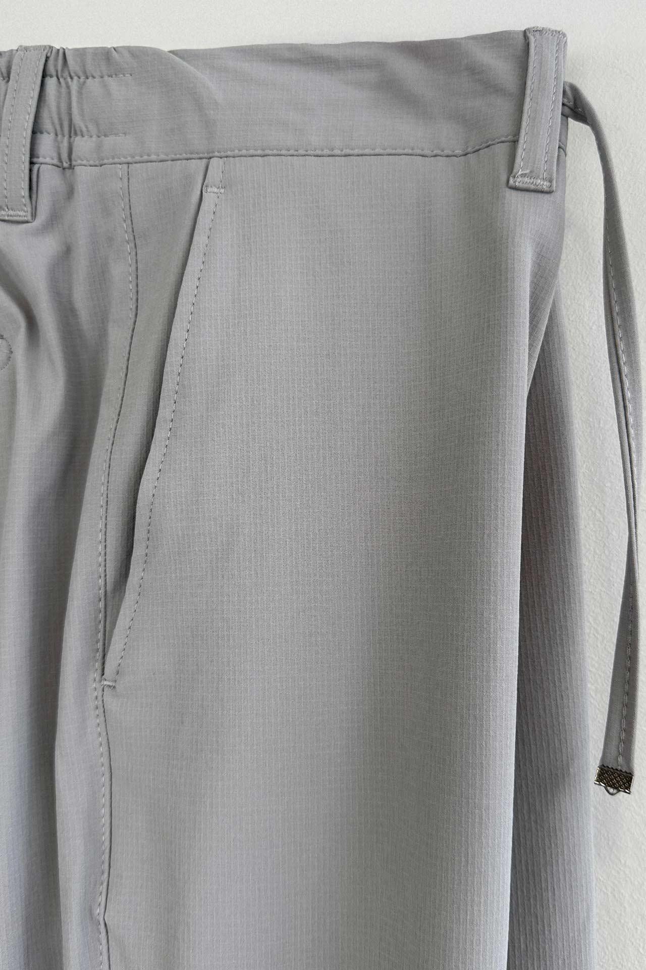 Slim Fit Yandan Cepli Gri Jogger Pantolon