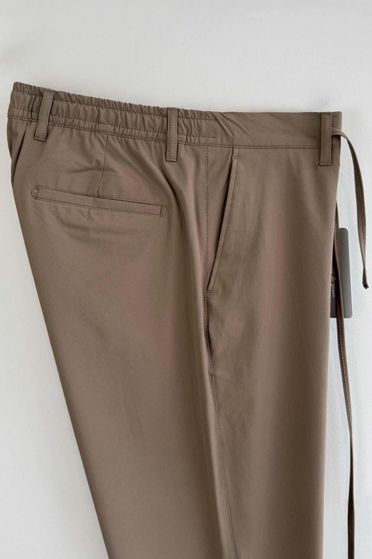 Slim Fit Yandan Cepli Vizon Renk Jogger Pantolon