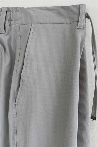 Slim Fit Yandan Cepli Gri Jogger Pantolon