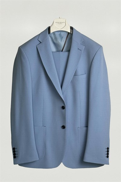 Slim Fit Mavi Takım Elbise - Outlet