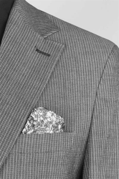 Jogger Pantolonlu Torba Cepli Slim Fit Gri Takım Elbise