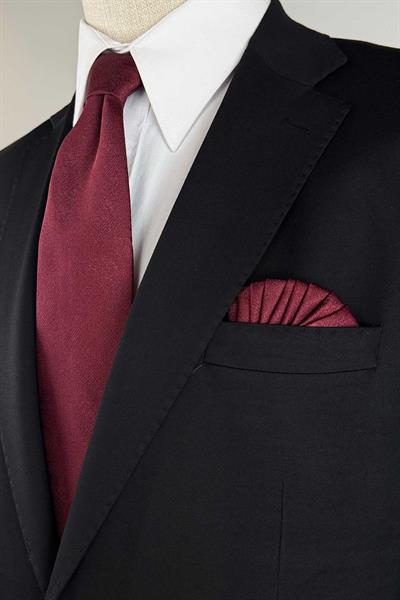 Yünlü Premium Siyah Takım Elbise