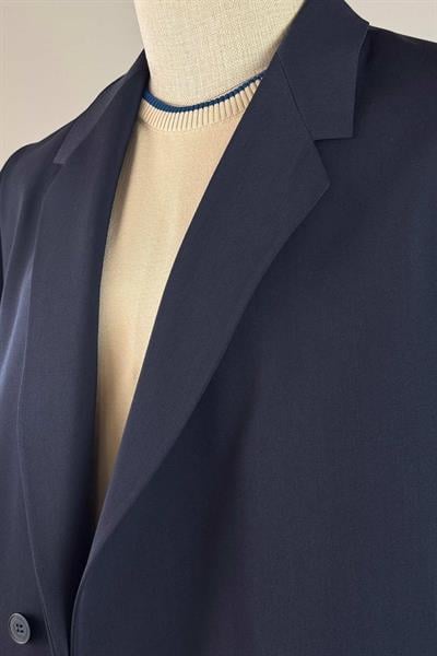 Oversize Kruvaze Lacivert Takım Elbise