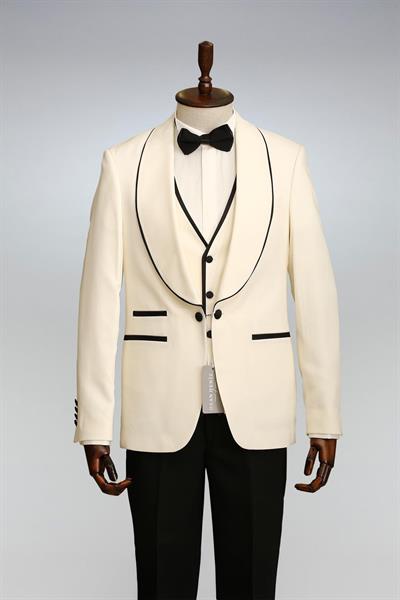 5001 Slim Fit Damatlık Elbise Taş