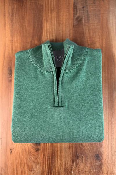 Fermuarlı Triko Yeşil