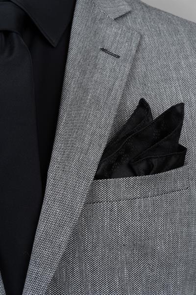 Slim Fit Gri Tek Ceket