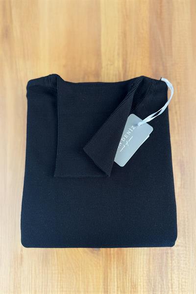 Tam Boğazlı Kazak Lacivert