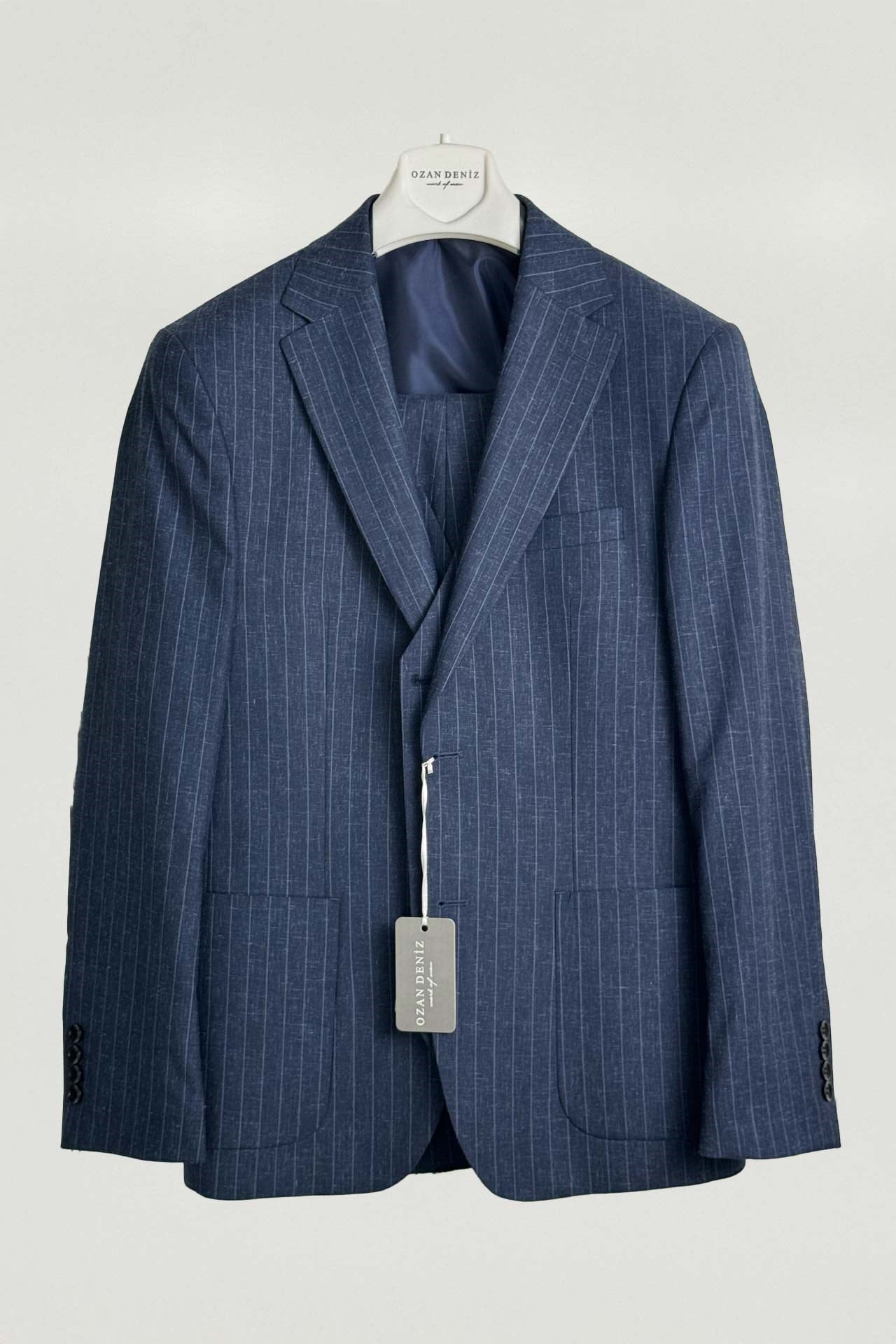 3019 Slim Fit Dar Kesim Takım Elbise Lacivert