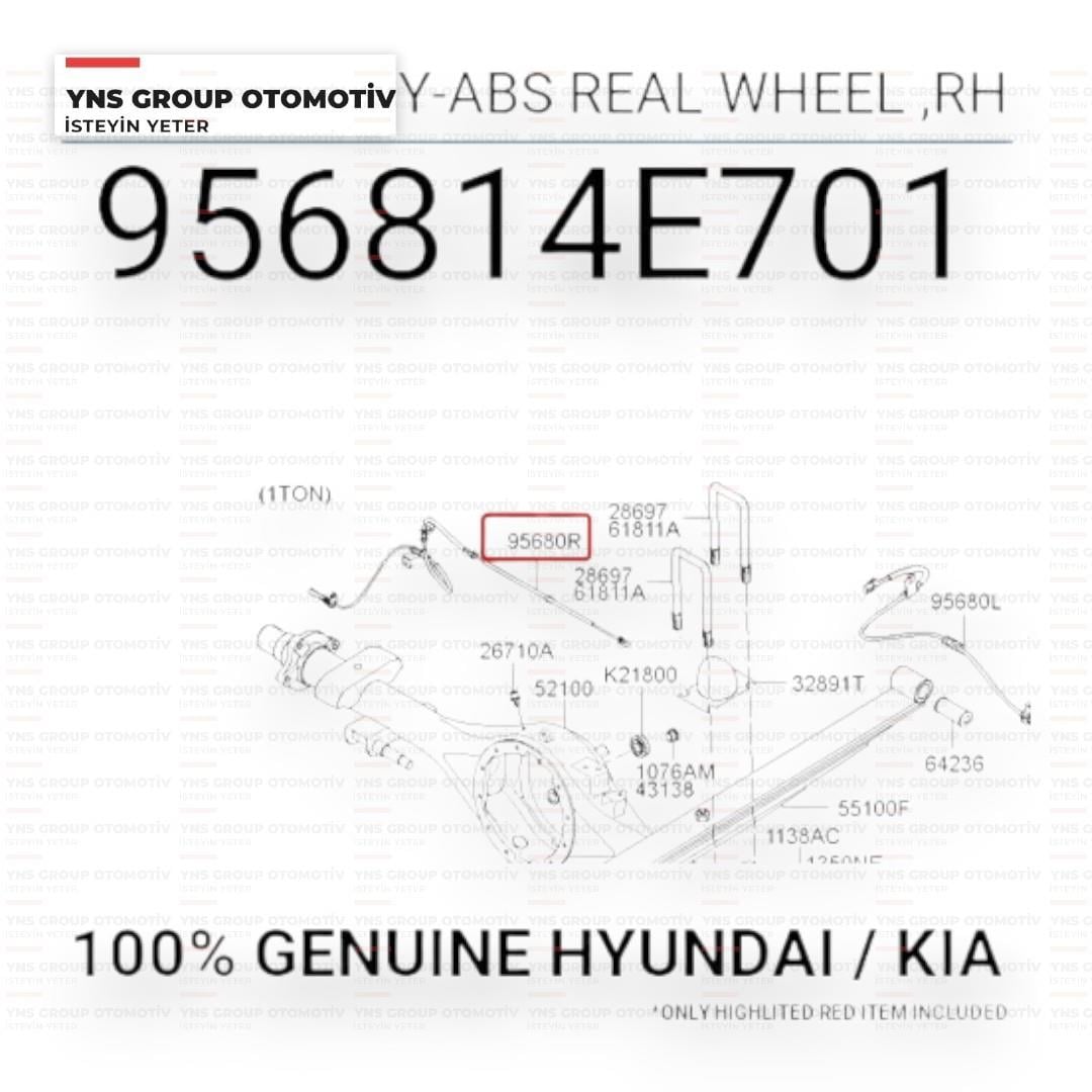 ABS SENSÖRÜ ARKA SAĞ BONGO K2500 10-15