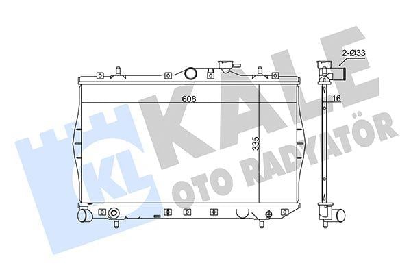 Accent 95-00 1,3 - 1,5 Manuel Motor Su Radyatörü 335X598X16 - 347780