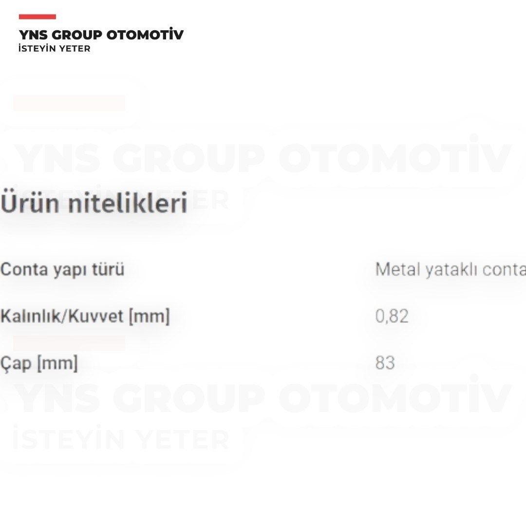 Alfa Romeo 147 - 156 - 159 Fiat Bravo Stilo 04- Opel Astra H Vectra C Zafira 04- 1.9 Cdti Silindir Kapak Contası (Kertiksiz - 0.82 mm) Victor Reinz - 613585500 / 5607875