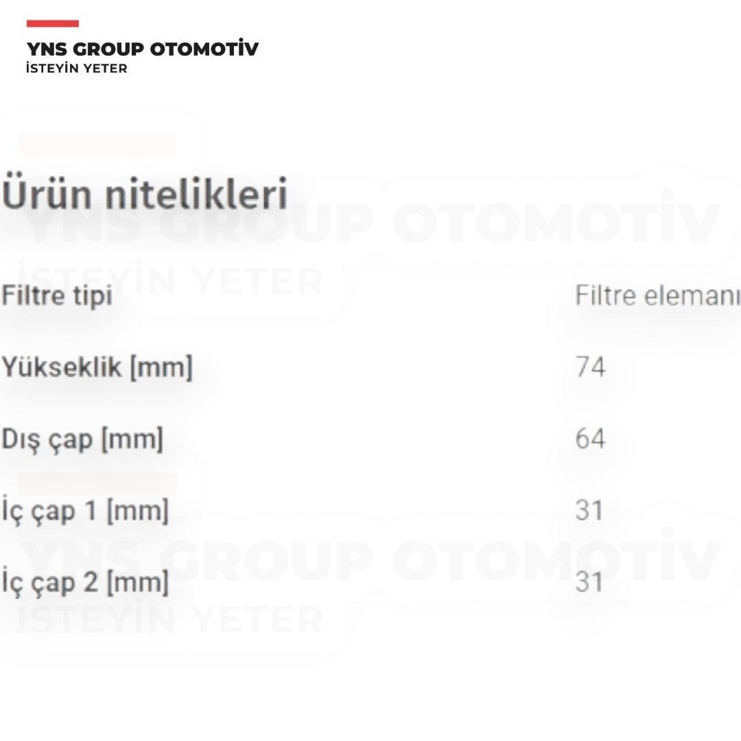 Alfa Romeo 159 05-11 Opel Astra H Vectra C Zafira B 05-10 1.9 Dth Yağ Filtresi Elemanı Ufi - 2504900
