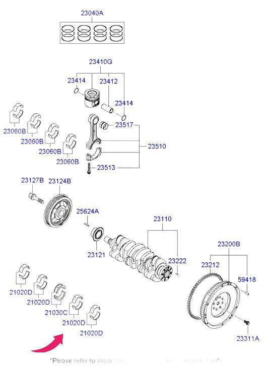 ANA YATAK STD ERA 06- RİO İ20 İ30 GETZ BLUE 1,5 TCİ 1,4 1,6 CRDİ ADET ORJİNAL