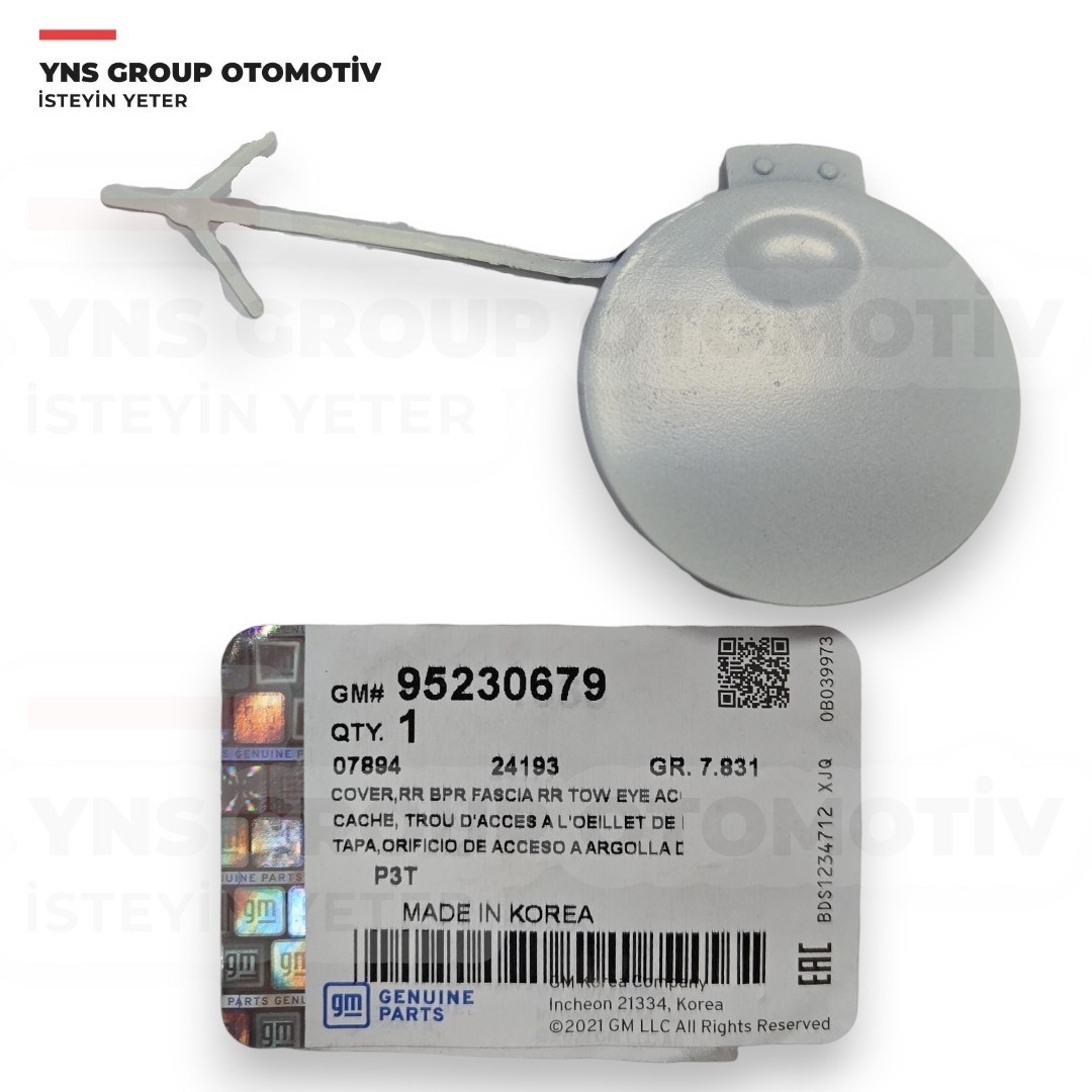 Chevrolet Aveo T300 10- Sedan Arka Tampon Çeki Demiri Kapağı Gm Orjinal - 95230679