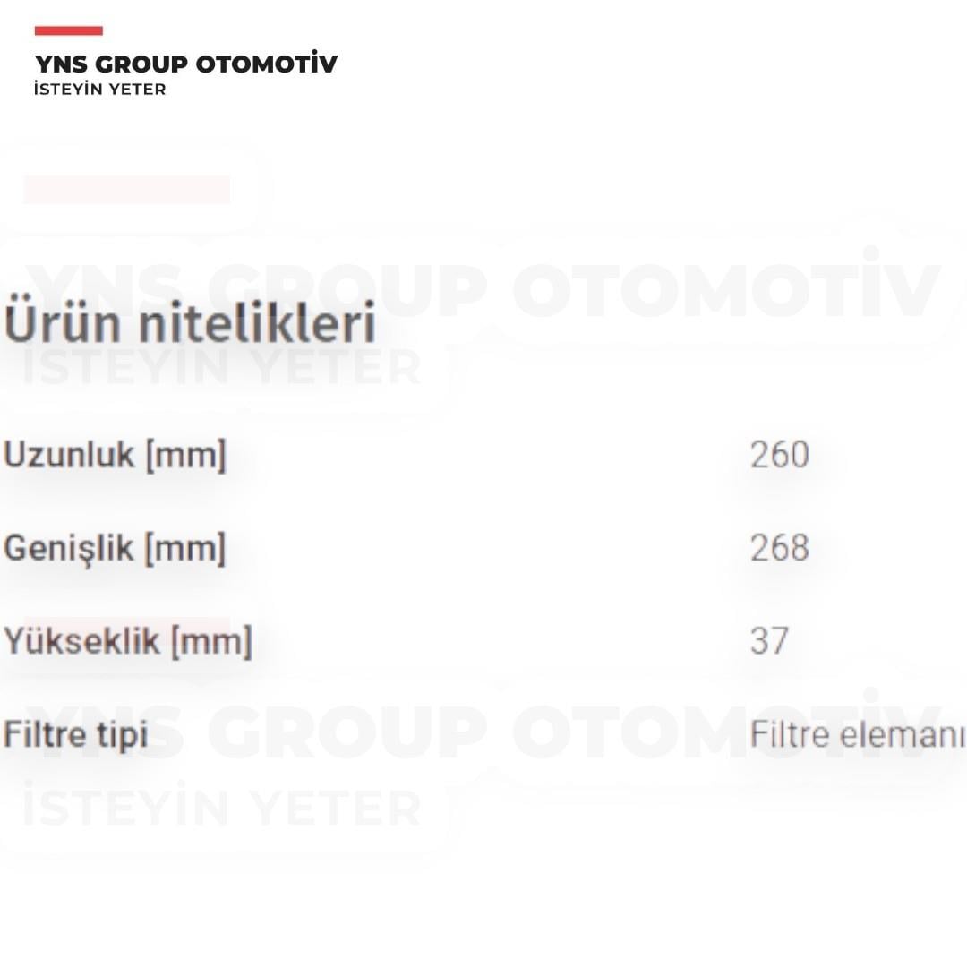 Chevrolet Cruze 10- Opel Astra H - J Zafira C 10- A14xer A16let B16dth Hava Filtresi Yns - 13272719